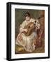 Femme jouant de la guitare-Pierre-Auguste Renoir-Framed Giclee Print