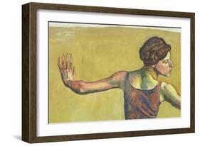 Femme Joyeuse (Detail)-Ferdinand Hodler-Framed Giclee Print