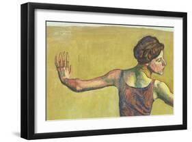 Femme Joyeuse (Detail)-Ferdinand Hodler-Framed Giclee Print