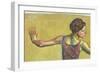 Femme Joyeuse (Detail)-Ferdinand Hodler-Framed Giclee Print