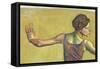 Femme Joyeuse (Detail)-Ferdinand Hodler-Framed Stretched Canvas