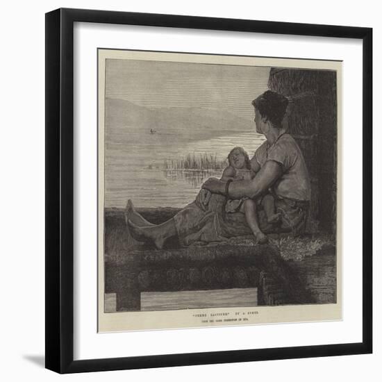 Femme Lacustre, from the Paris Exhibition of 1874-Albert Anker-Framed Giclee Print