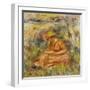 Femme lisant dans un jardin-Pierre-Auguste Renoir-Framed Giclee Print