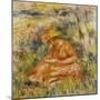 Femme lisant dans un jardin-Pierre-Auguste Renoir-Mounted Giclee Print