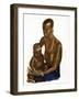 Femme M'gogo Avec Son Enfant (Dodoma), from Dessins Et Peintures D'afrique, Executes Au Cours De L'-Alexander Yakovlev-Framed Giclee Print