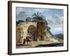 Femme montée sur un mulet, vers 1780-Jean-Pierre Houel-Framed Giclee Print