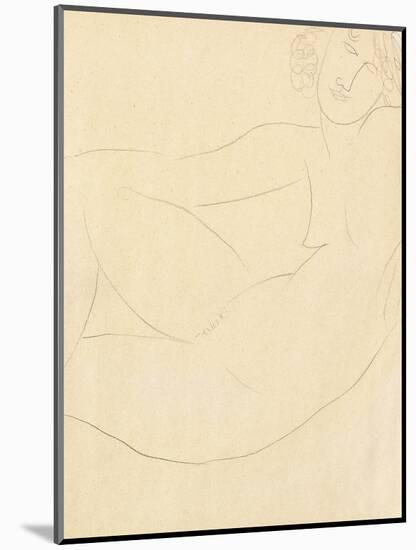 Femme Nue Accoudee, 1918-Amedeo Modigliani-Mounted Giclee Print