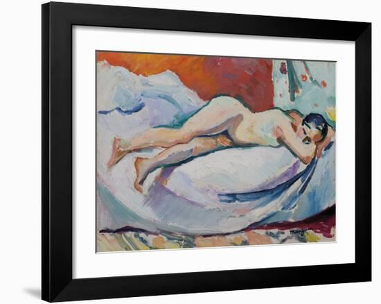 Femme Nue Allongée-Henri Manguin-Framed Premium Giclee Print