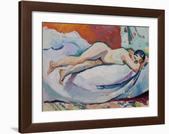 Femme Nue Allongée-Henri Manguin-Framed Premium Giclee Print