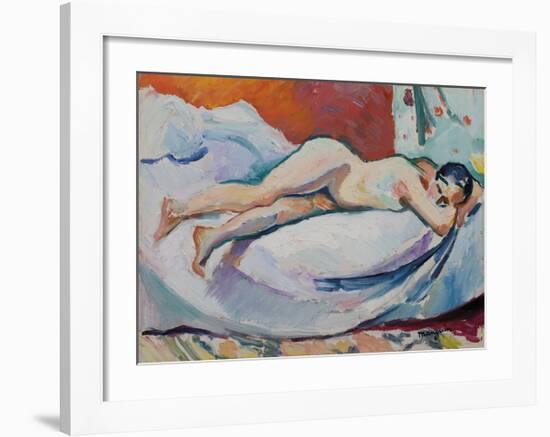 Femme Nue Allongée-Henri Manguin-Framed Premium Giclee Print