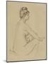 Femme nue assise, de profil à droite, s'essuyant le bras-Pierre-Auguste Renoir-Mounted Giclee Print