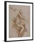 Femme nue assise sur des nuées portée par deux enfants ailés, reprise de la main droite et-Raffaello Sanzio-Framed Giclee Print