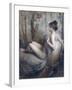 Femme nue assise sur un canapé-Eugène Vidal-Framed Giclee Print