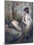 Femme nue assise sur un canapé-Eugène Vidal-Mounted Giclee Print