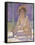 Femme Nue Assise-Theo Rysselberghe-Framed Stretched Canvas