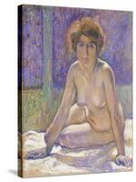 Femme Nue Assise-Theo Rysselberghe-Stretched Canvas