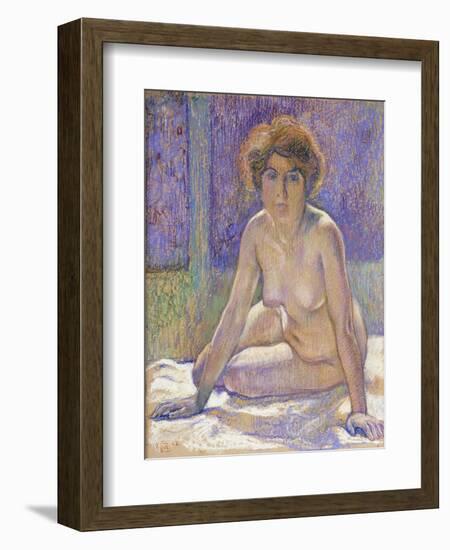 Femme Nue Assise-Theo Rysselberghe-Framed Giclee Print