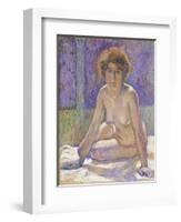 Femme Nue Assise-Theo Rysselberghe-Framed Giclee Print