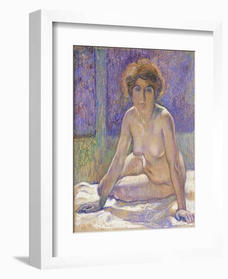 Femme Nue Assise-Theo Rysselberghe-Framed Giclee Print