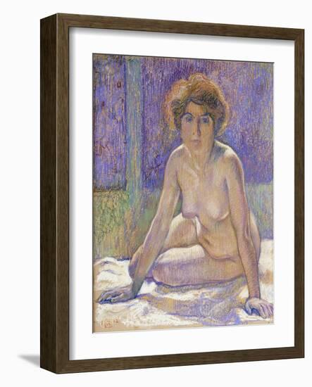 Femme Nue Assise-Theo Rysselberghe-Framed Giclee Print