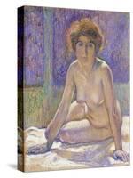 Femme Nue Assise-Theo Rysselberghe-Stretched Canvas