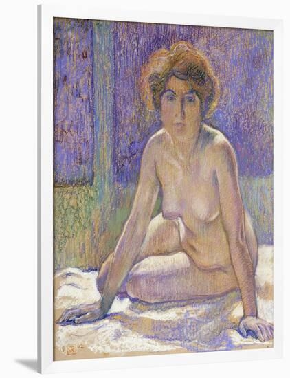 Femme Nue Assise-Theo Rysselberghe-Framed Giclee Print