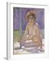 Femme Nue Assise-Theo Rysselberghe-Framed Giclee Print