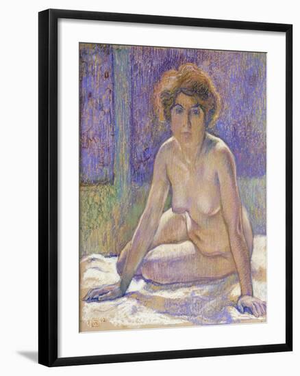 Femme Nue Assise-Theo Rysselberghe-Framed Giclee Print