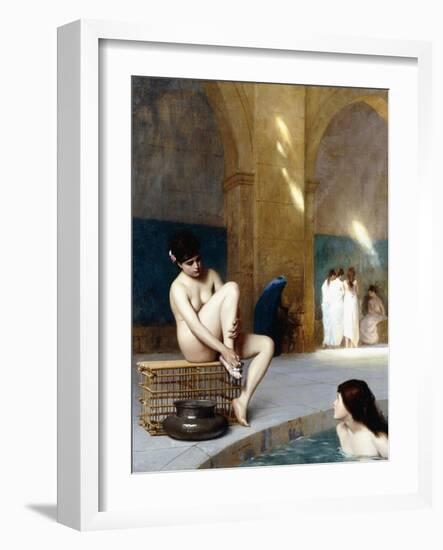 Femme Nue, C.1889-Jean Leon Gerome-Framed Giclee Print