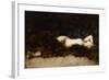 Femme nue couchée dans une fourrure-Jean Jacques Henner-Framed Giclee Print