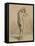 Femme nue, debout et vue de dos, mettant sa chemise-Jean-François Millet-Framed Stretched Canvas