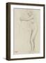 Femme nue, enlaçant une figure à sa droite-Edgar Degas-Framed Giclee Print
