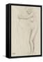 Femme nue, enlaçant une figure à sa droite-Edgar Degas-Framed Stretched Canvas