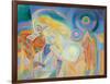 Femme Nue Lisant (Nude Woman Reading)-Robert Delaunay-Framed Giclee Print