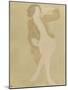 Femme nue, portant une veste brune-Auguste Rodin-Mounted Giclee Print