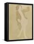 Femme nue, portant une veste brune-Auguste Rodin-Framed Stretched Canvas