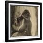 Femme, nue, se coiffant-Edgar Degas-Framed Giclee Print