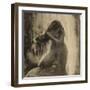 Femme, nue, se coiffant-Edgar Degas-Framed Giclee Print