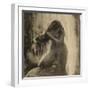 Femme, nue, se coiffant-Edgar Degas-Framed Giclee Print