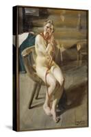 Femme nue se coiffant-Anders Leonard Zorn-Stretched Canvas