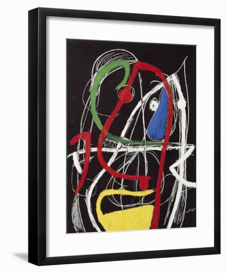 Femme, Oiseaux, 1976-Joan Miro-Framed Giclee Print