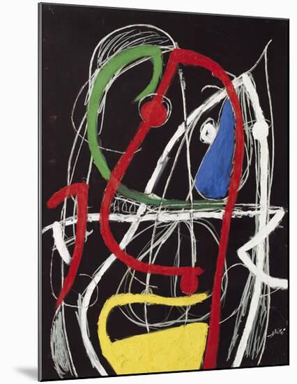 Femme, Oiseaux, 1976-Joan Miro-Mounted Giclee Print