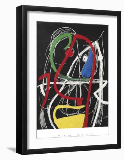 Femme, Oiseaux, 1976-Joan Miro-Framed Art Print