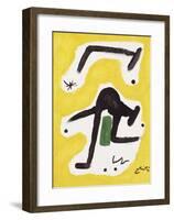 Femme, Oiseaux, Etoile, 1978-Joan Miro-Framed Giclee Print