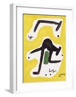 Femme, Oiseaux, Etoile, 1978-Joan Miro-Framed Giclee Print