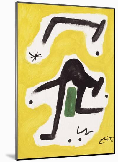 Femme, Oiseaux, Etoile, 1978-Joan Miro-Mounted Giclee Print