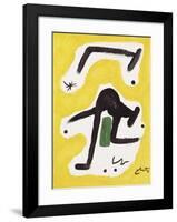 Femme, Oiseaux, Etoile, 1978-Joan Miro-Framed Giclee Print