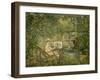 Femme peignant dans un paysage-Pierre Laprade-Framed Giclee Print