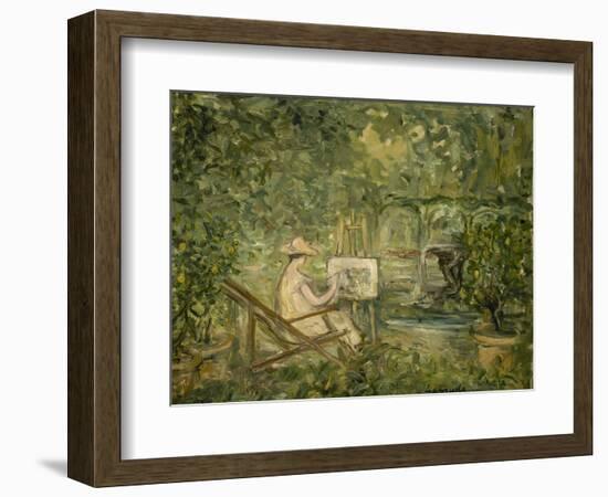 Femme peignant dans un paysage-Pierre Laprade-Framed Giclee Print