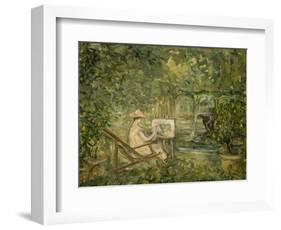 Femme peignant dans un paysage-Pierre Laprade-Framed Giclee Print